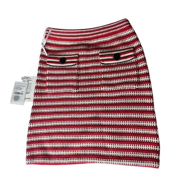NWT Self Portrait striped cardigan and skirt set SZ small - Picture 7 of 8